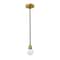 Z-Lite Neutra 1 Light Mini Pendant, Matte Black + Foundry Brass & Opal 621MP-MB-FB - alternate 5